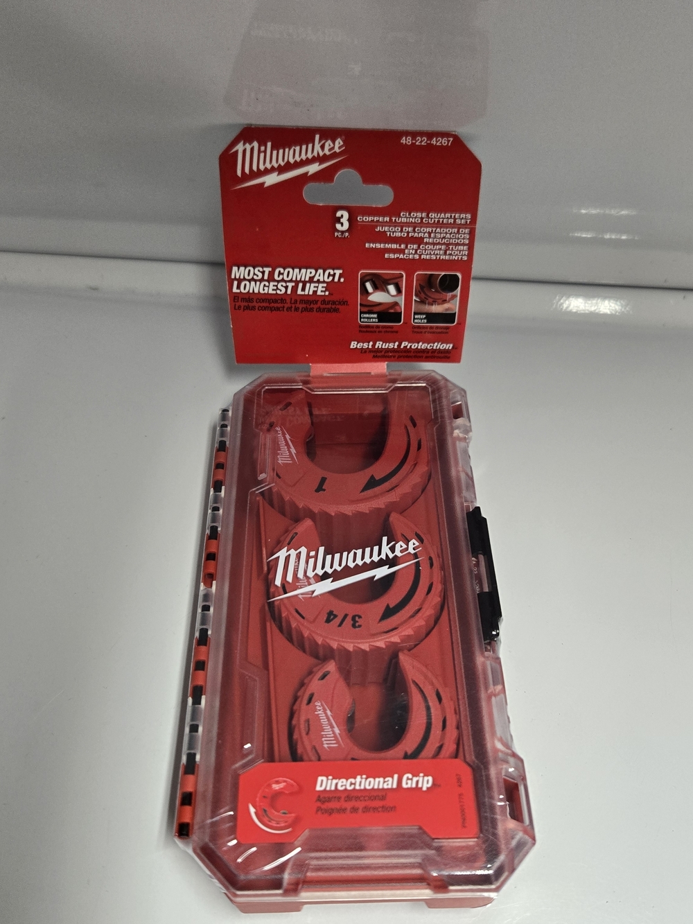 Milwaukee Red Directional Grip Die Set - 3 Piece